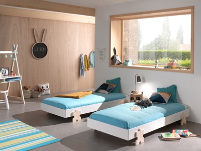 Chambres complètes-Combinaison de chambre d'enfant Modulo 2-Vipack-mailleux-1