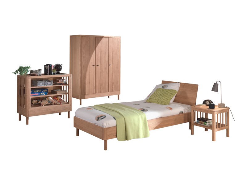 Chambres complètes-Combinaison de chambre d'enfant Forrest Oak 2-chêne-Vipack-mailleux-0