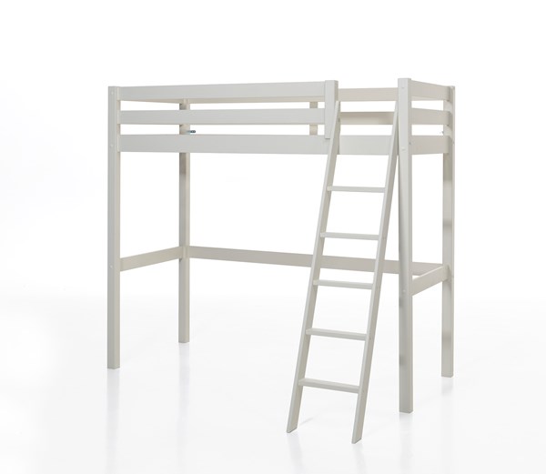 Lit mezzanine-PINO LIT MEZZANINE 90 x 200 cm BLANC-Vipack-mailleux-0