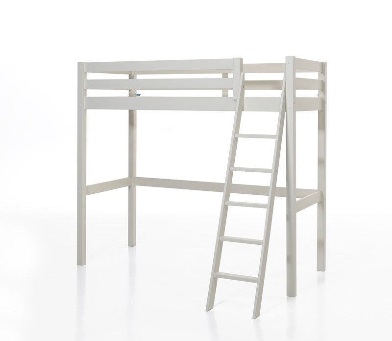 Lit mezzanine-PINO LIT MEZZANINE 90 x 200 cm BLANC-Vipack-mailleux-0