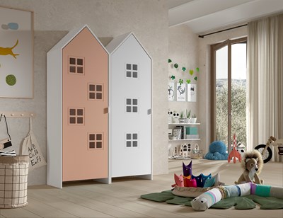 Chambres complètes-Combinaison de chambre d'enfant Casami 5-Vipack-mailleux-1