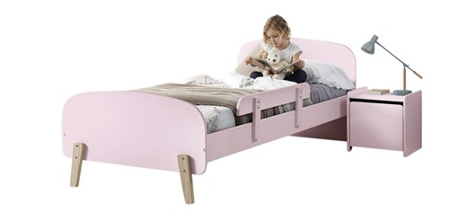Chambres complètes-Combinaison de chambre d'enfant Kiddy 3-rose-Vipack-mailleux-0