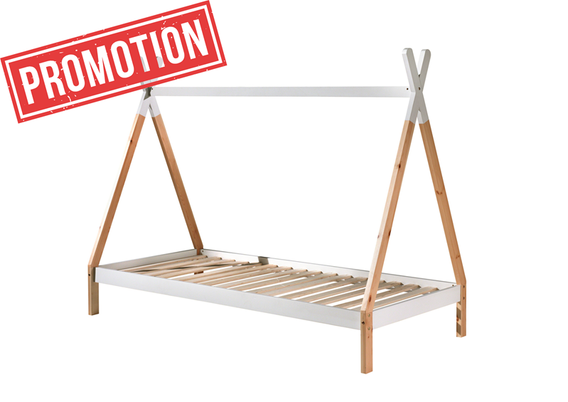 Lit enfant-TIPI LIT SANS GRILLE 90 x 200 cm-Vipack-mailleux-0