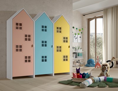 Chambres complètes-Combinaison de chambre d'enfant Casami 2-Vipack-mailleux-1