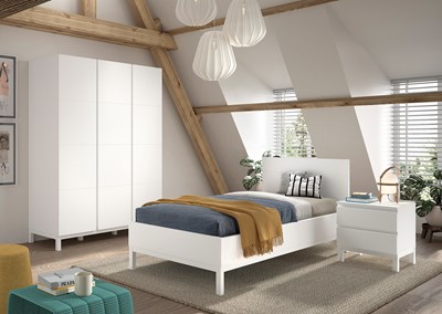 Chambres complètes-Combinaison de chambre d'enfant Eva 3-blanc-Vipack-mailleux-1