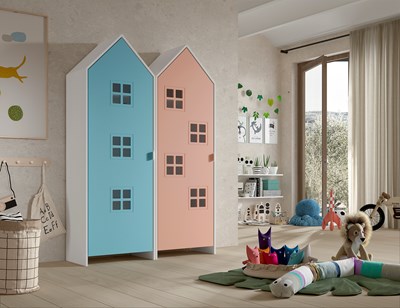 Chambres complètes-Combinaison de chambre d'enfant Casami 1-Vipack-mailleux-1