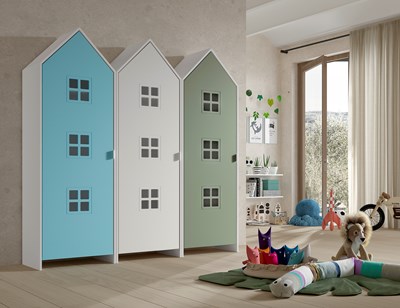 Chambres complètes-Combinaison de chambre d'enfant Casami 4-Vipack-mailleux-1