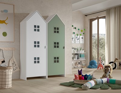 Chambres complètes-Combinaison de chambre d'enfant Casami 9-Vipack-mailleux-1