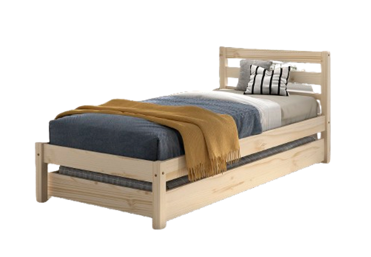 Chambres complètes-Combinaison de chambre d'enfant Pino finition naturelle-Vipack-mailleux-0