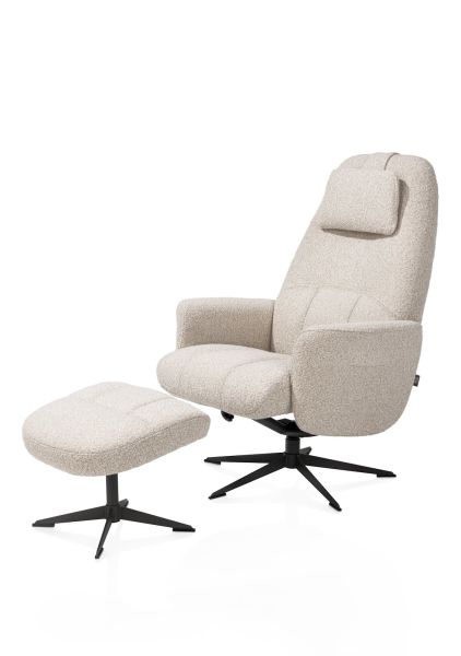 Fauteuil de relaxation-Torino, fauteuil (incl. pouf) - graphite-Henders & Hazel-mailleux-0