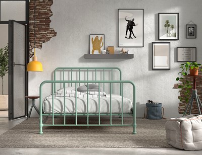Lit enfant-BRONXX LIT 140 x 200 cm OLIVE GREEN-Vipack-mailleux-1