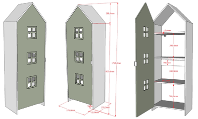 Chambres complètes-Combinaison de chambre d'enfant Casami 0-Vipack-mailleux-2
