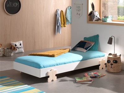 Lit enfant-MODULO LIT PUZZLE 90 x 200 cm BLANC-Vipack-mailleux-1