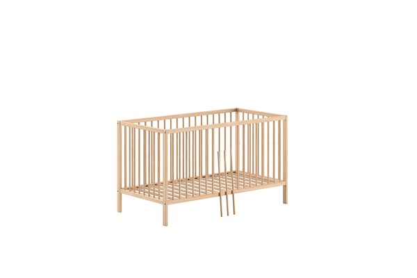 Lit bébé-DINO LIT BÉBÉJUNIOR 70 x 140 cm NATUREL-Vipack-mailleux-0