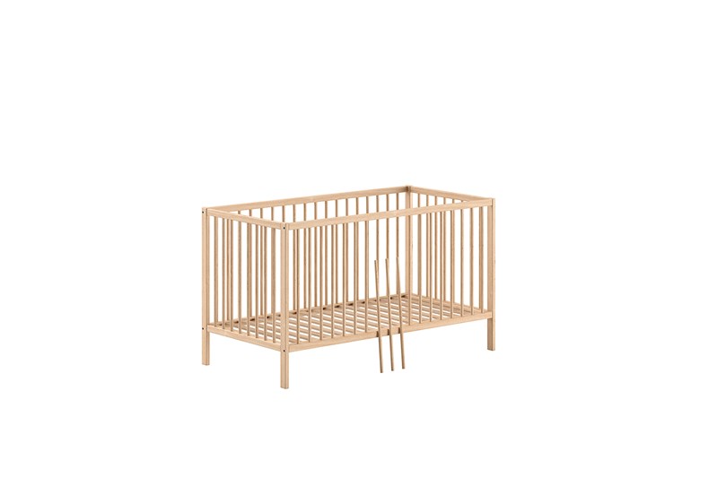 Lit bébé-DINO LIT BÉBÉJUNIOR 70 x 140 cm NATUREL-Vipack-mailleux-0