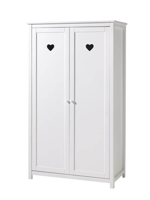 Garde-robe-AMORI ARMOIRE 2 PORTES BLANC-Vipack-mailleux-0