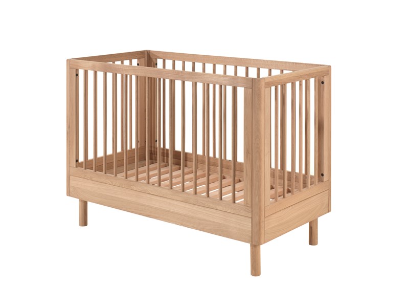Lit bébé-FORREST LIT BÉBÉ 60 x 120 cm CHÊNE-Vipack-mailleux-0