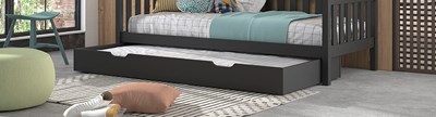 Chambres complètes-Combinaison de chambre d'enfant Dallas anthracite-Vipack-mailleux-8