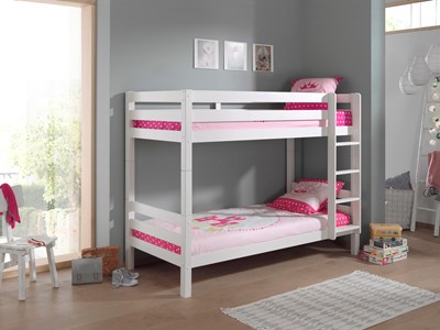 Lit superposé-PINO LIT SUPERPOSÉ (H 160cm) 90 x 200 cm BLANC-Vipack-mailleux-1