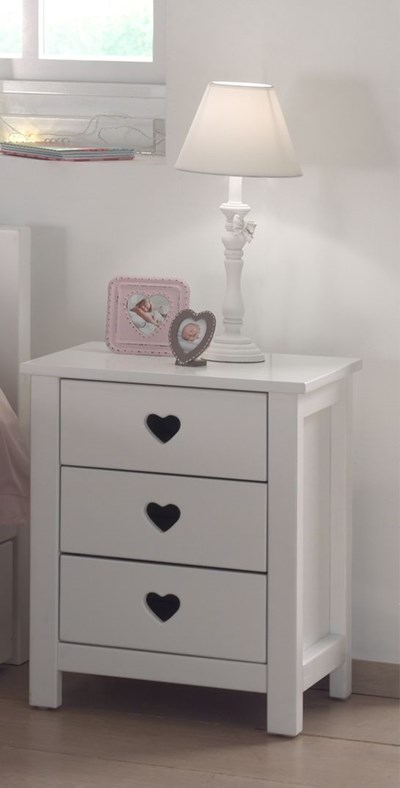 Chambres complètes-Combinaison de chambre d'enfant Amori 3-blanc-Vipack-mailleux-10