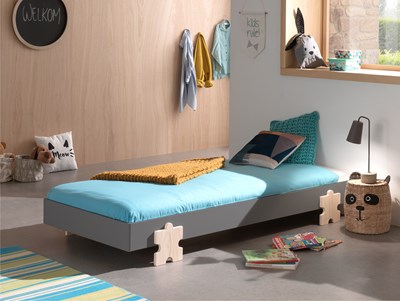 Lit enfant-MODULO LIT PUZZLE 90 x 200 cm GRIS-Vipack-mailleux-1