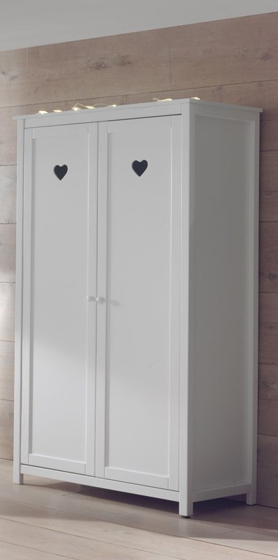 Chambres complètes-Combinaison de chambre d'enfant Amori 4-blanc-Vipack-mailleux-11