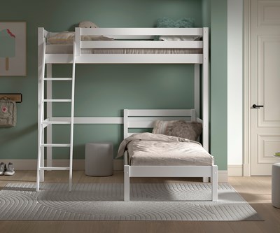 Chambres complètes-Combinaison de chambre d'enfant Pino finition blanc-Vipack-mailleux-5