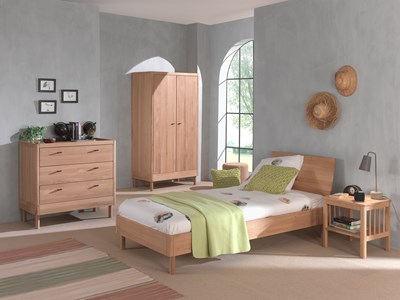 Chambres complètes-Combinaison de chambre d'enfant Forrest Oak 2-chêne-Vipack-mailleux-1