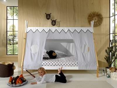 Chambres complètes-Combinaison de chambre d'enfant Tipi,Out Of Collection 2-Vipack-mailleux-6