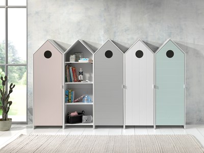 Chambres complètes-Combinaison de chambre d'enfant Casami 5-Vipack-mailleux-1