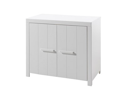 Chambres complètes-Combinaison de chambre d'enfant Erik blanc-Vipack-mailleux-3