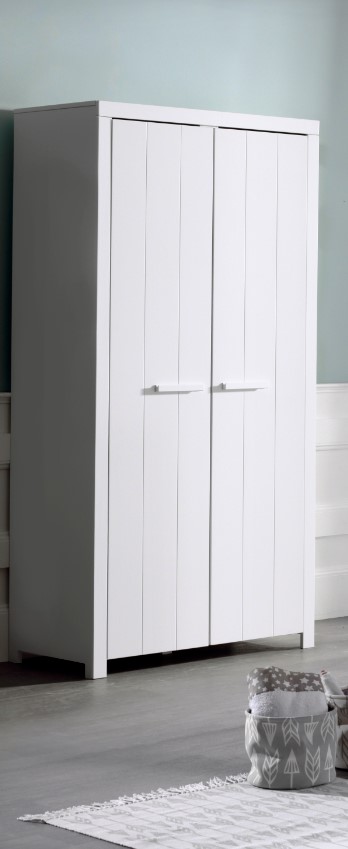 Chambres complètes-Combinaison de chambre d'enfant Erik blanc-Vipack-mailleux-7