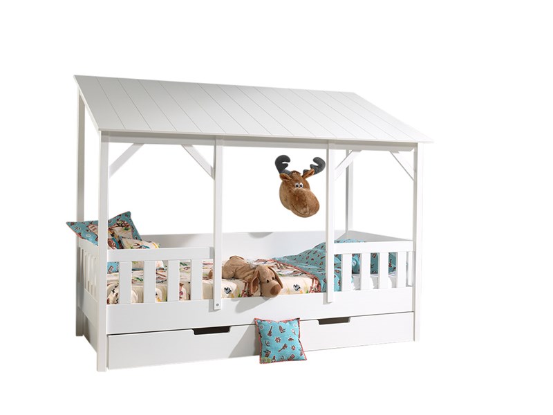 Chambres complètes-Combinaison de chambre d'enfant Housebed 4-Vipack-mailleux-0