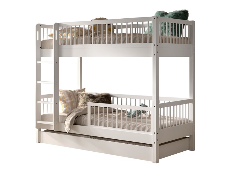 Chambres complètes-Combinaison de chambre d'enfant Forrest Beech hêtre laqué blanc-Vipack-mailleu-0