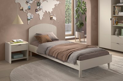 Chambres complètes-Combinaison de chambre d'enfant Lux 4-coloris clay-Vipack-mailleux-1