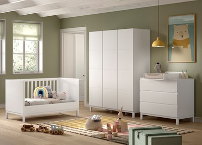 Chambres complètes-Combinaison de chambre d'enfant Eva 4-blanc-Vipack-mailleux-8