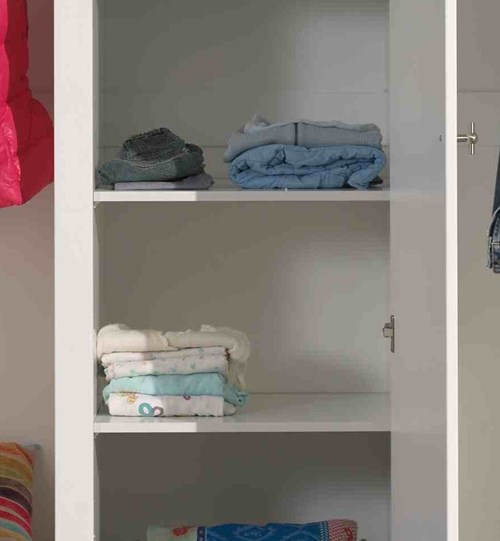 Tablette-ROBIN ARMOIRE 3 PORTES ÉTAGÈRE SUPPLÉMENTAIRE (2 PCS) BLANC-Vipack-mailleux-0