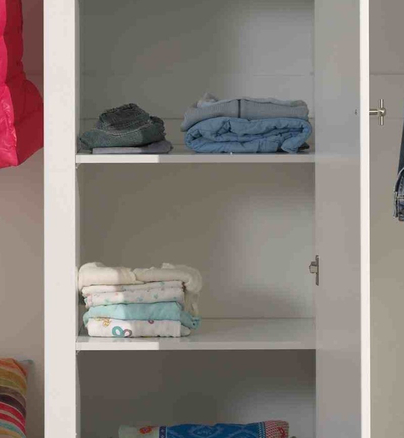 Tablette-ROBIN ARMOIRE 3 PORTES ÉTAGÈRE SUPPLÉMENTAIRE (2 PCS) BLANC-Vipack-mailleux-0