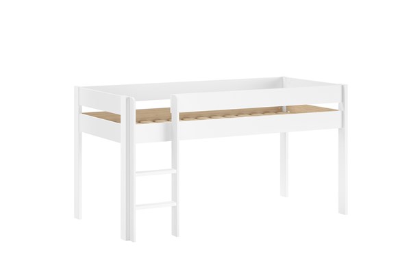 Lit mi-hauteur-PRIMO LIT MI-HAUTEUR 90 x 200 cm BLANC-Vipack-mailleux-0