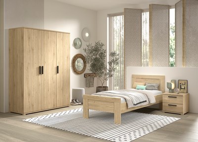 Chambres complètes-Combinaison de chambre d'enfant Sam 3-Vipack-mailleux-1