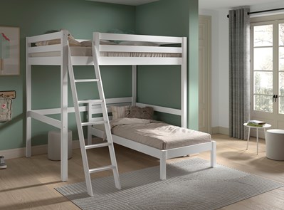 Chambres complètes-Combinaison de chambre d'enfant Pino finition blanc-Vipack-mailleux-1