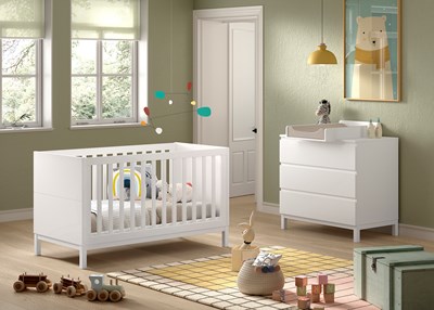 Chambres complètes-Combinaison de chambre d'enfant Eva 4-blanc-Vipack-mailleux-1