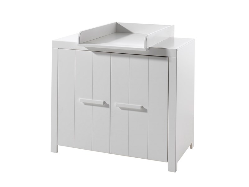 Chambres complètes-Combinaison de chambre d'enfant Erik blanc-Vipack-mailleux-0