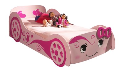 Lit enfant-CARBEDS LOVE LIT 90 x 200 cm ROSE-Vipack-mailleux-3