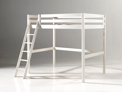 Lit mezzanine-PINO LIT MEZZANINE 140 x 200 cm BLANC-Vipack-mailleux-3