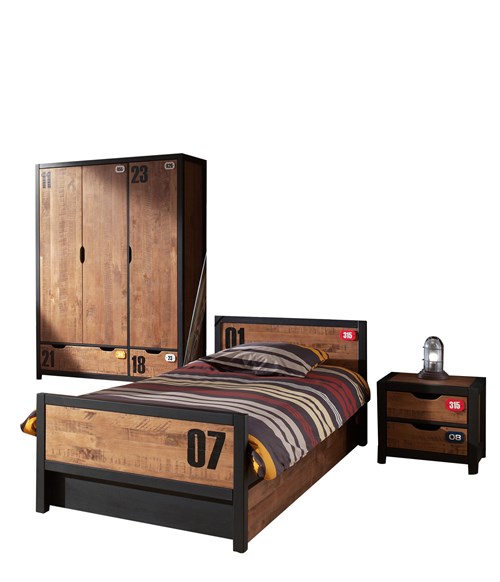 Chambres complètes-Combinaison de chambre d'enfant Alex 9-Vipack-mailleux-0