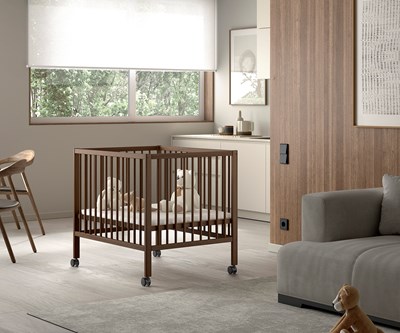 Parc bébé-DINO PARC BÉBÉ 95 x 75 cm NOIX-Vipack-mailleux-1