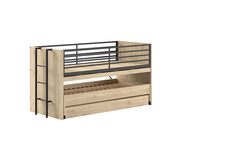 Lit mi-hauteur-SAM LIT MI-HAUTEUR (86) 90 x 200 cm CHÊNE-Vipack-mailleux-0
