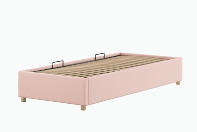 Lit enfant-MOON STORAGE CADRE DE LIT CÔTÉ LONG 90 x 200 cm BOUCLÉ ROSE-Vipack-mailleux-3