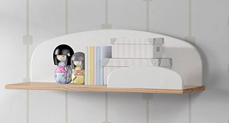 Tablette-KIDDY ÉTAGÈRE MURALE (65cm) BLANC-Vipack-mailleux-1
